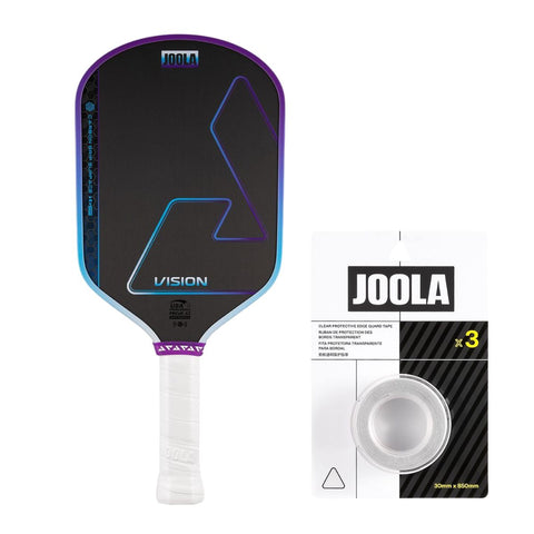 Kit Raquete de Pickleball JOOLA Hyperion Edge Vision (16mm) + Fita de Proteção de Borda Transparente para Raquete (16mm)