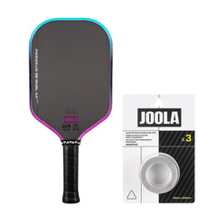 Kit Raquete de Pickleball JOOLA Perseus 3S Dual + Fita de Proteção de Borda JOOLA Transparente para Raquete Pickleball