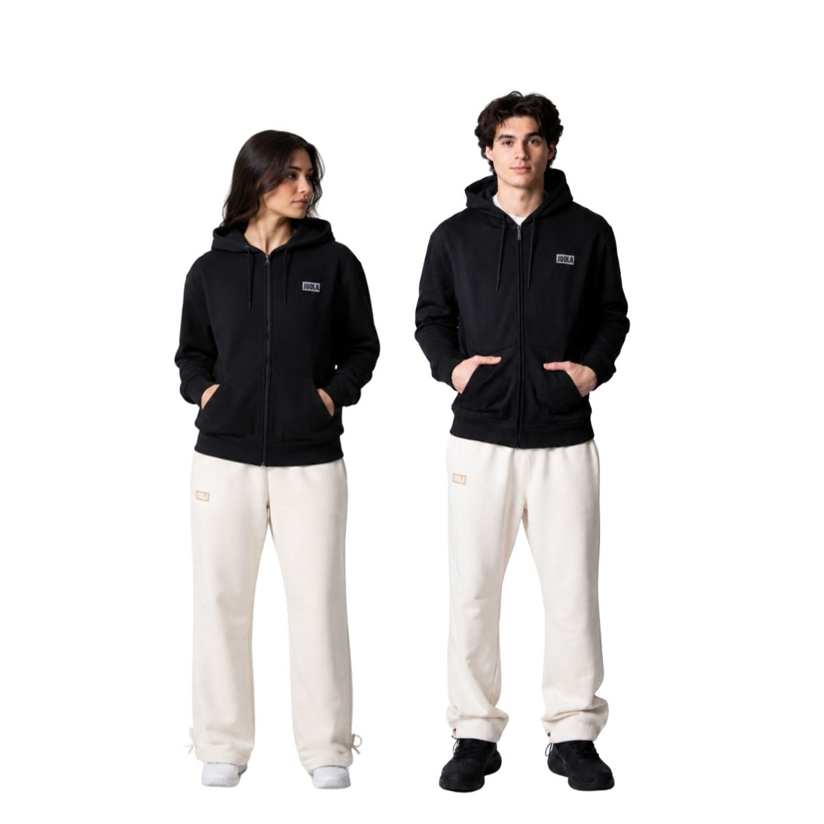 Kit JOOLA Unissex Blusa Moletom Zip + Calça Fleece