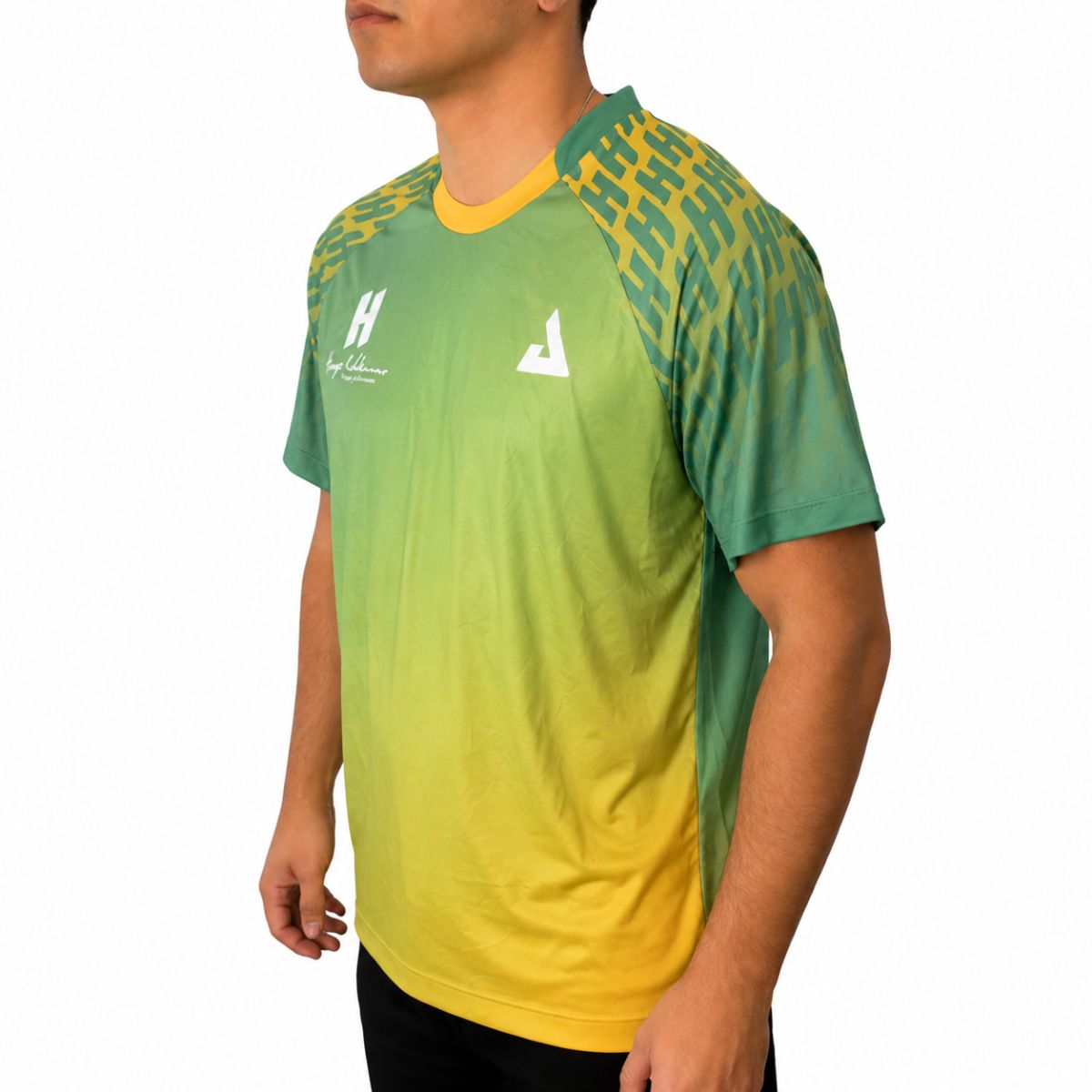 Camiseta JOOLA Hugo Calderano Gradient Monogram Raglan Masculina