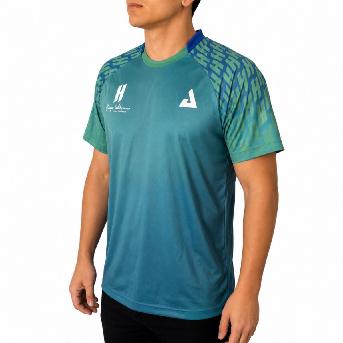 Camiseta JOOLA Hugo Calderano Gradient Monogram Raglan Masculina