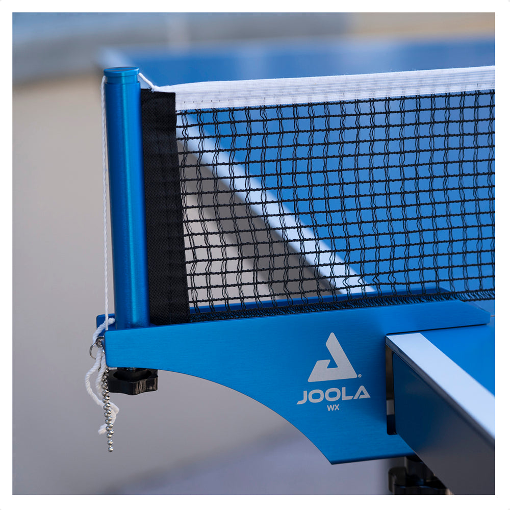 Rede e Suporte JOOLA WX Aluminium Net + 1 Conjunto de raquetes de tênis de mesa JOOLA Vivid