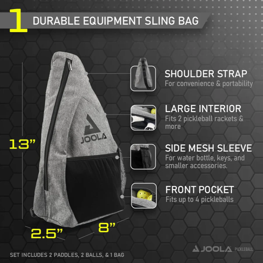JOOLA Essentials Pickleball Paddles &amp; Balls Set