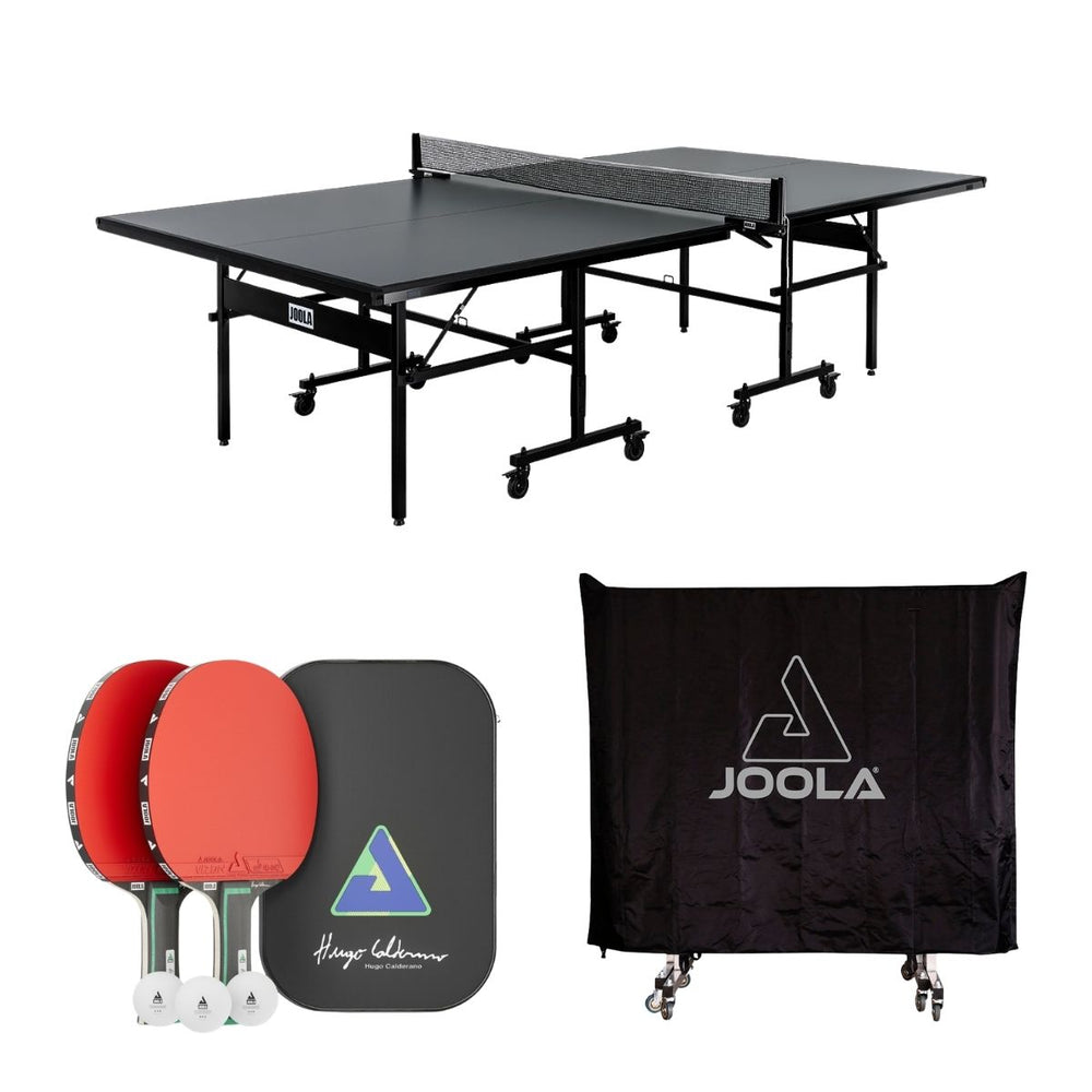Kit Mesa JOOLA Inside 15 Plus + Kit Hugo Calderano Duo Pro + Capa para Mesa (Posição Horiz/Vertical)