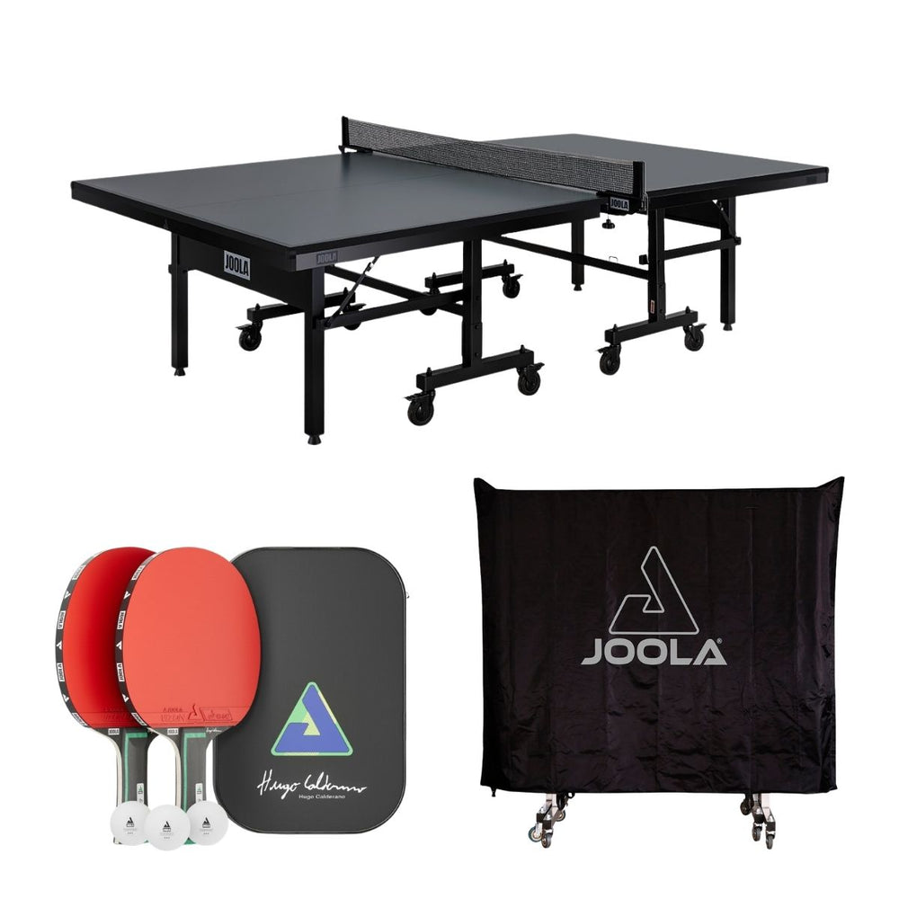 Kit Mesa JOOLA Inside 25 Plus + Kit Hugo Calderano Duo Pro + Capa para Mesa (Posição Horiz/Vertical)