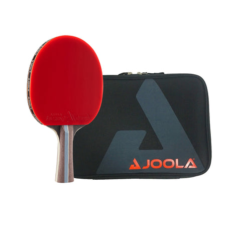 Kit Raquete JOOLA Infinity Balance (Vermelha) + Raqueteira (Capa) para Raquete de Tênis de Mesa JOOLA Vision Focus