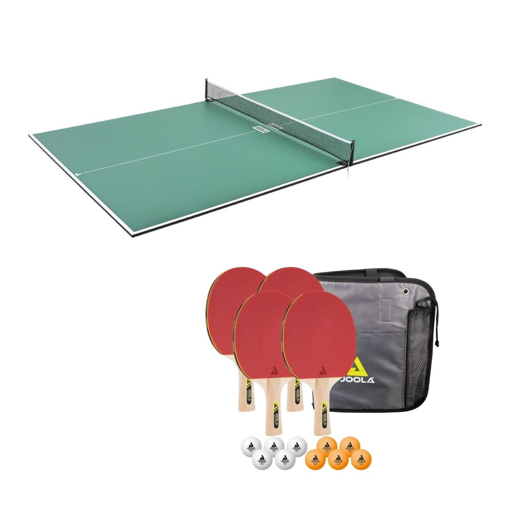 Kit Tampo de Mesa JOOLA Conversion Top + 1 Kit de Raquetes JOOLA Family Set