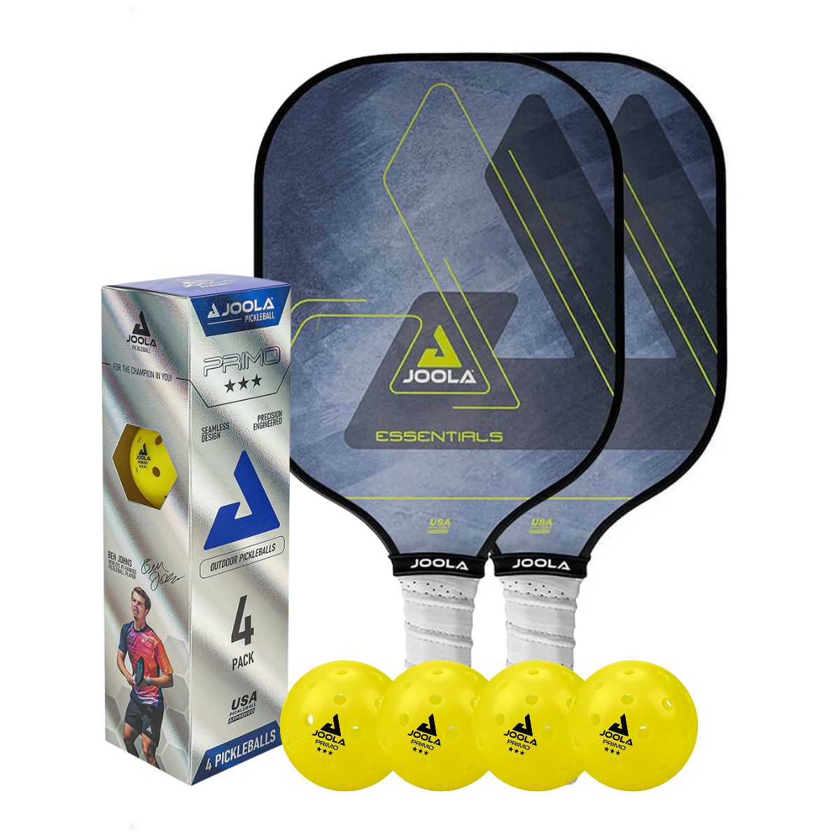 Kit Raquete de Pickleball JOOLA Essentials + Bola Primo