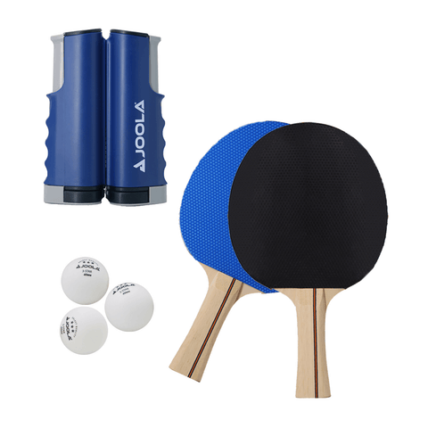 Kit de Raquetes JOOLA Variant Set 1 Rede Retrátil, 3 bolas e 2 Raquetes