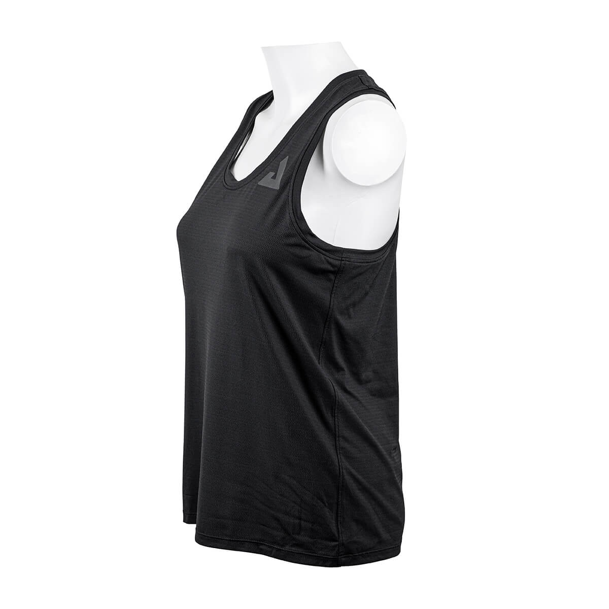 Product image showing the side of the JOOLA Flow Tank Top in the color Blue Graphite #Blue Graphite