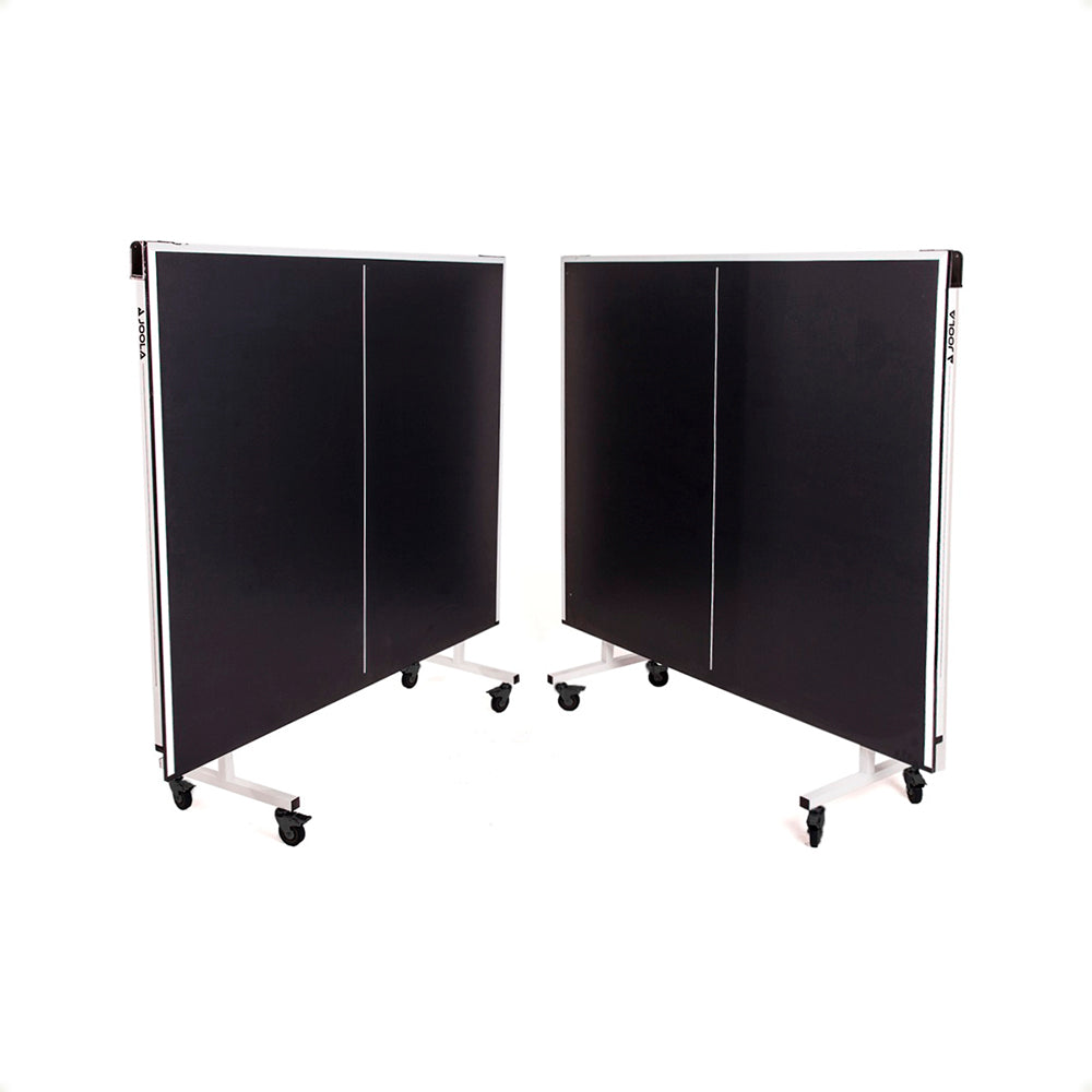 JOOLA Rapid Play 15mm Table Kit + 1 Family Set (Case with 4 Rackets and 10 Balls) + Table Cover (Horizontal/Vertical Position)