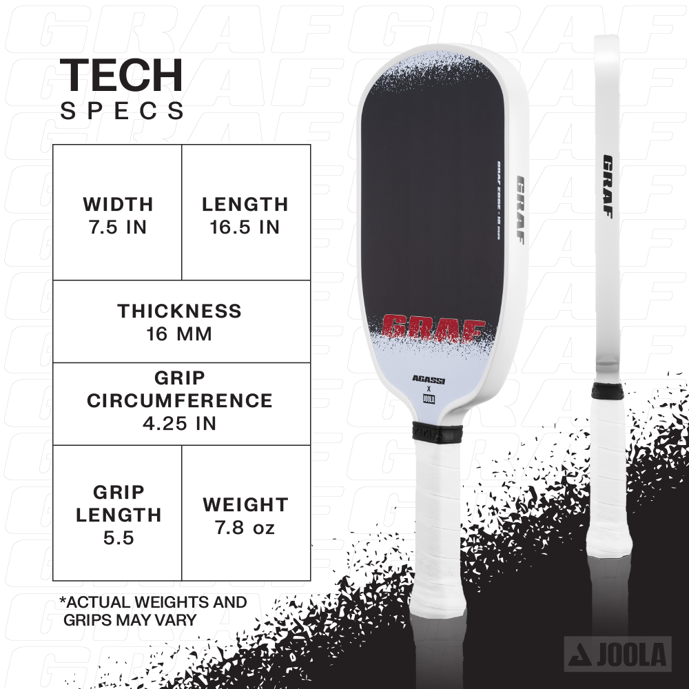 Raquete de Pickleball JOOLA Graf Edge SS25 (16mm)