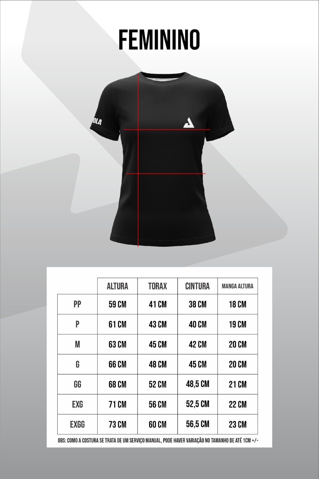 Camiseta JOOLA Hugo Calderano Icon Feminina