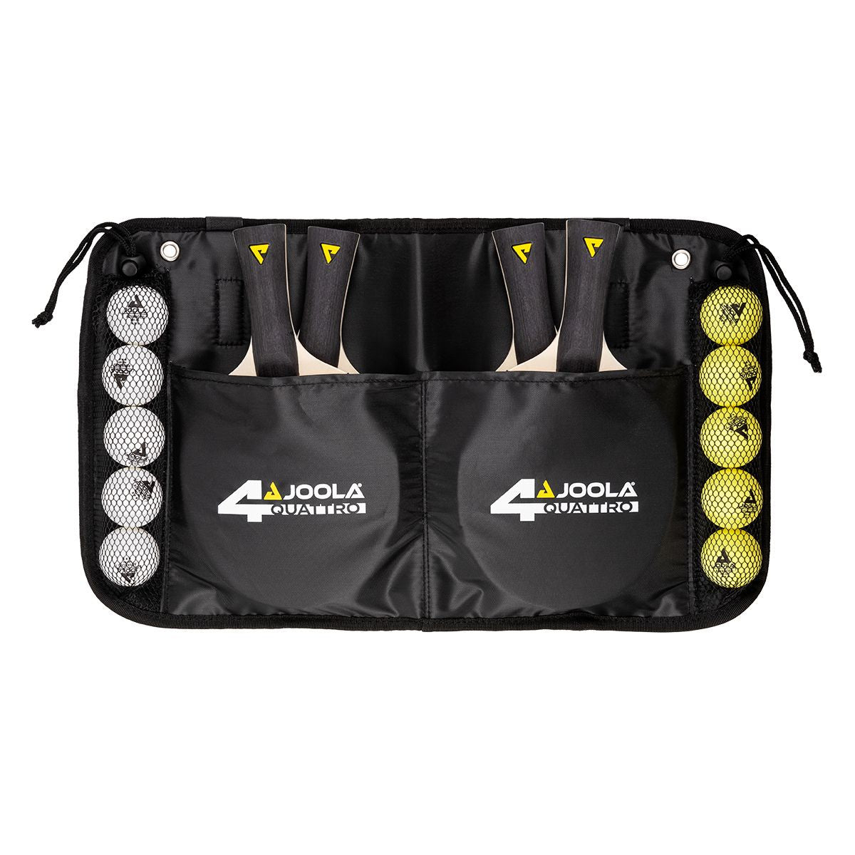 Kit de Raquetes JOOLA Quattro - Maleta com 4 Raquetes e 10 Bolas