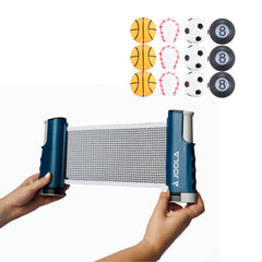 Kit Rede Retrátil JOOLA para Tênis de Mesa + Bola de Tênis de Mesa Sports