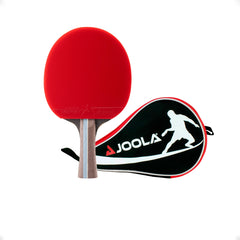 Kit Raquete JOOLA Infinity Balance (vermelha) + Raqueteira (Capa) para Raquete Tênis de Mesa Pocket (vermelha)