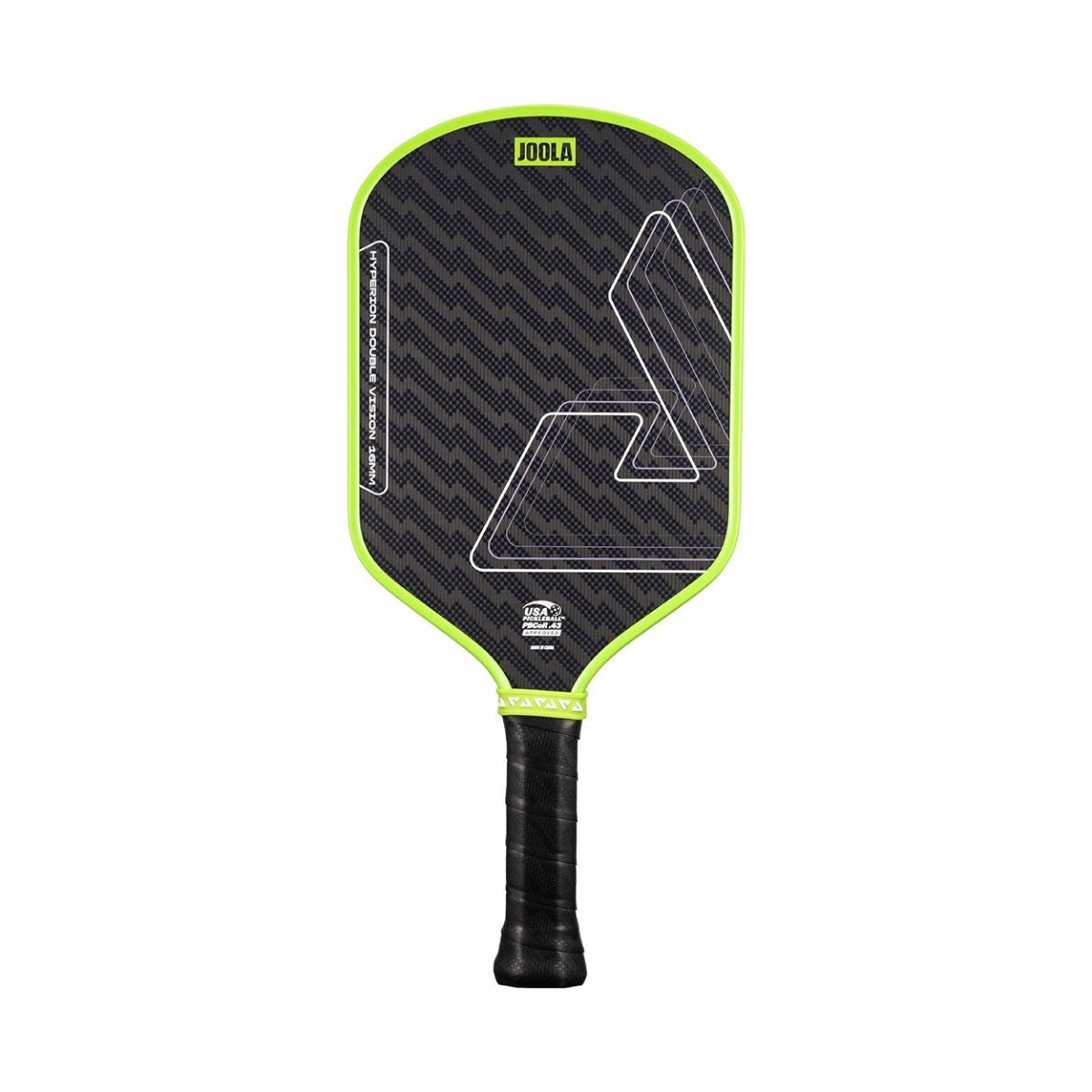 Kit Raquete de Pickleball JOOLA Hyperion Double Vision (16mm) + Fita de Proteção de Borda JOOLA Transparente para Raquete Pickleball 30mm x 850mm (16mm)