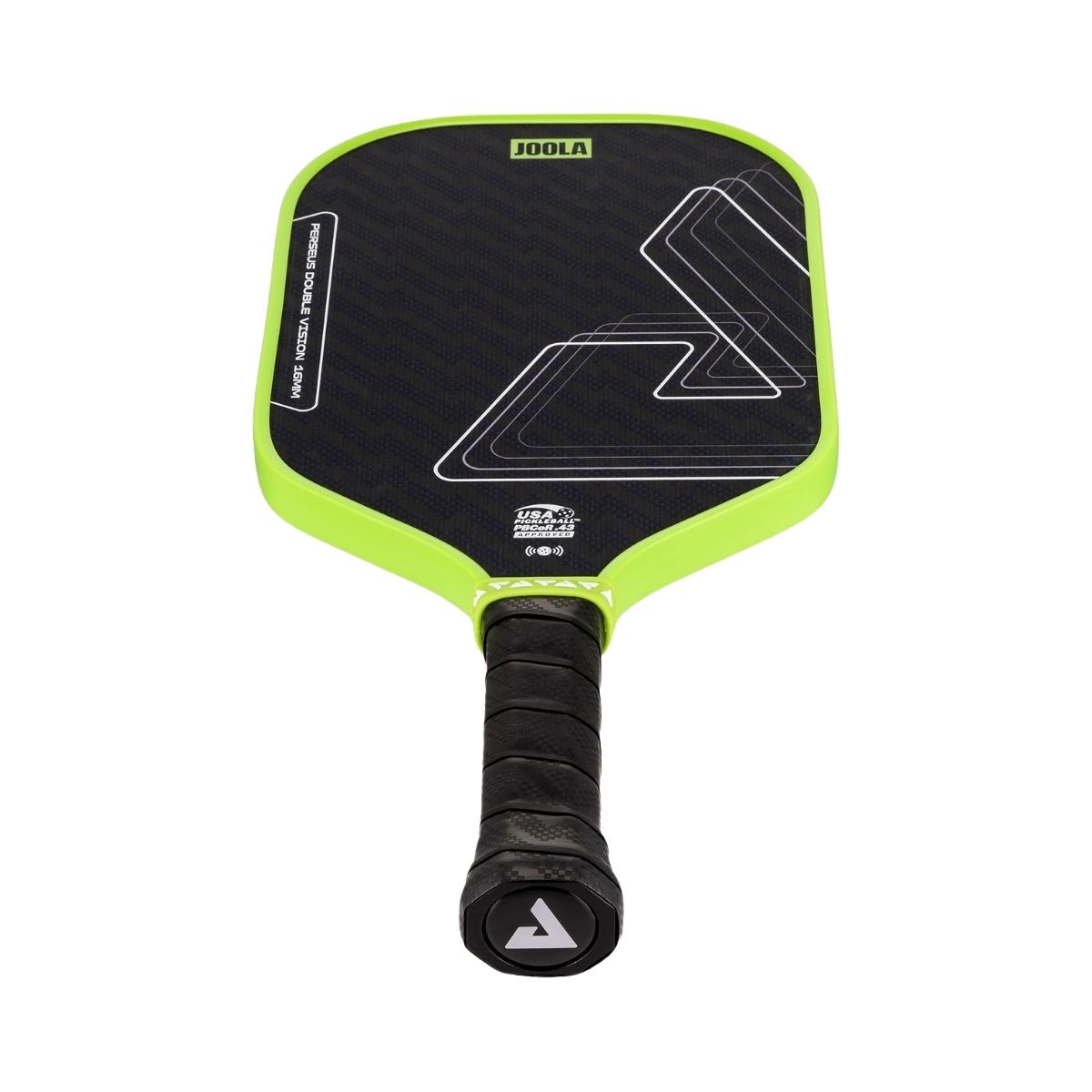 Kit Raquete de Pickleball JOOLA Perseus Double Vision (16mm) + Fita de Proteção de Borda JOOLA Transparente para Raquete Pickleball 30mm x 850mm (16mm)