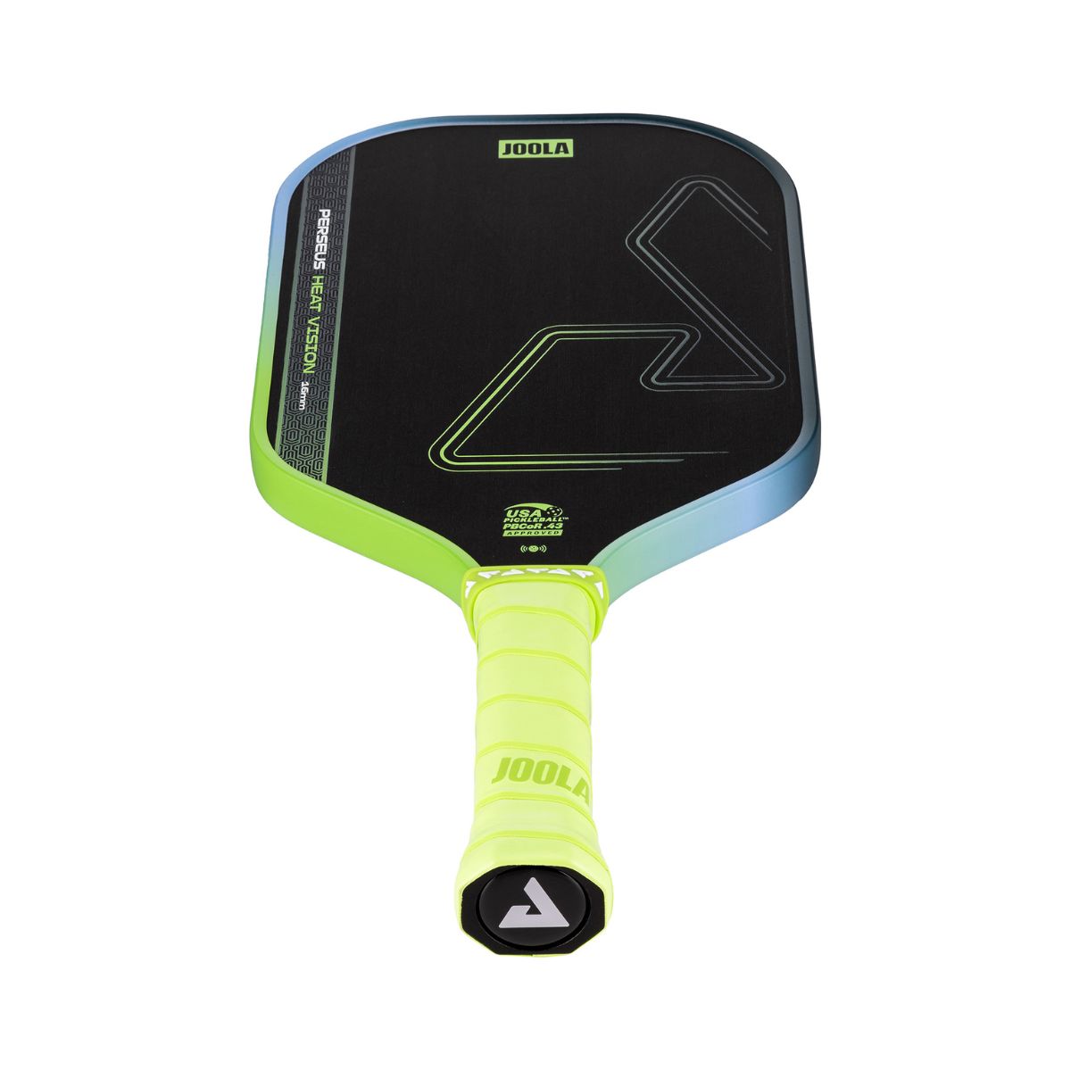 Kit Raquete de Pickleball JOOLA Perseus Heat Vision (16mm) + Fita de Proteção de Borda JOOLA Transparente para Raquete Pickleball 30mm x 850mm (16mm)