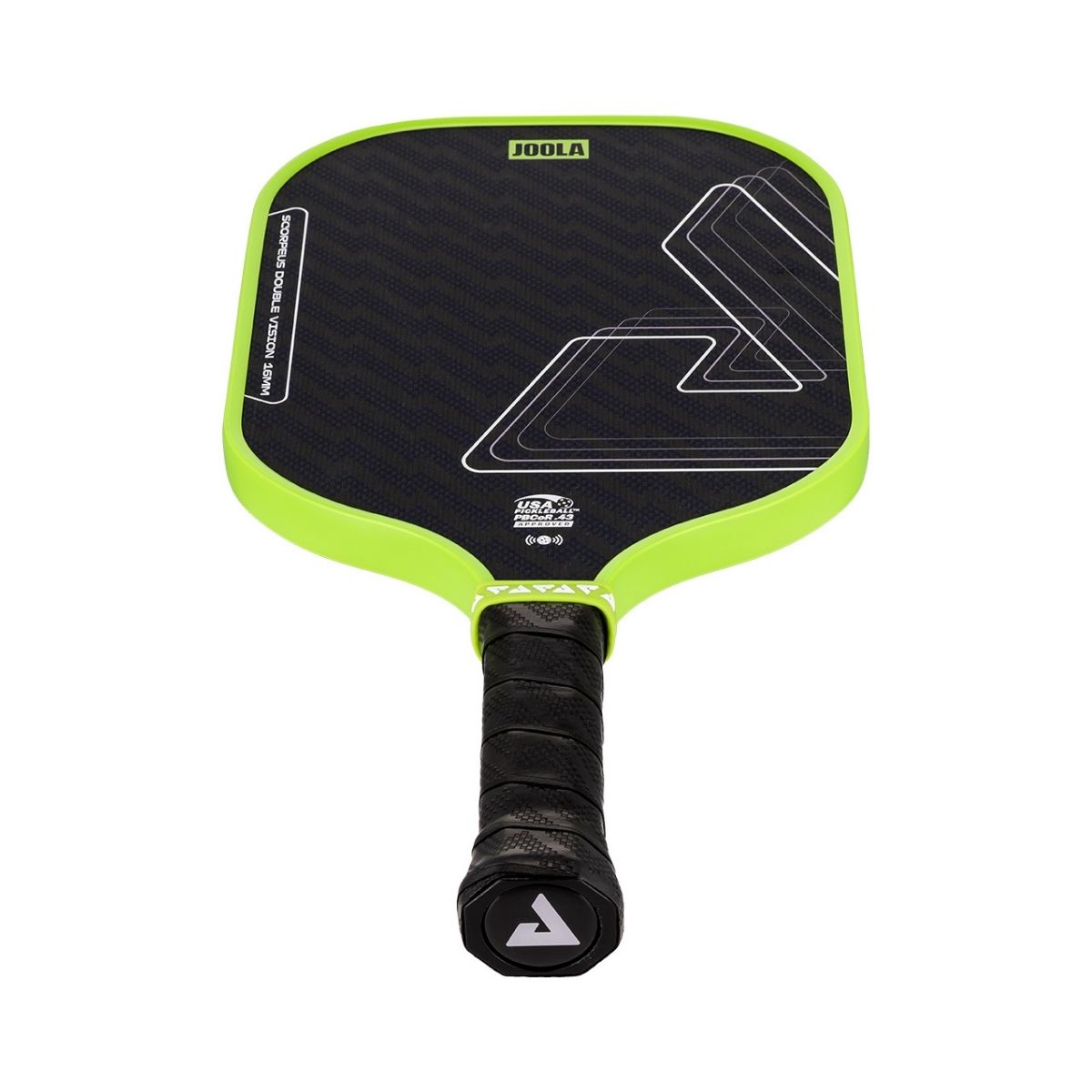 Kit Raquete de Pickleball JOOLA Scorpeus Double Vision (16mm) + Fita de Proteção de Borda JOOLA Transparente para Raquete Pickleball 30mm x 850mm (16mm)