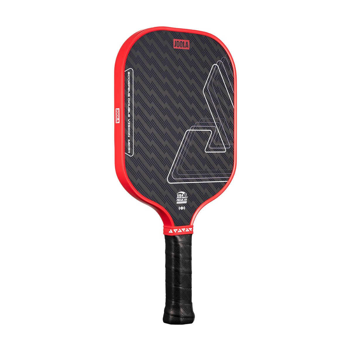 Kit Raquete de Pickleball JOOLA Scorpeus Double Vision (16mm) + Fita de Proteção de Borda JOOLA Transparente para Raquete Pickleball 30mm x 850mm (16mm)
