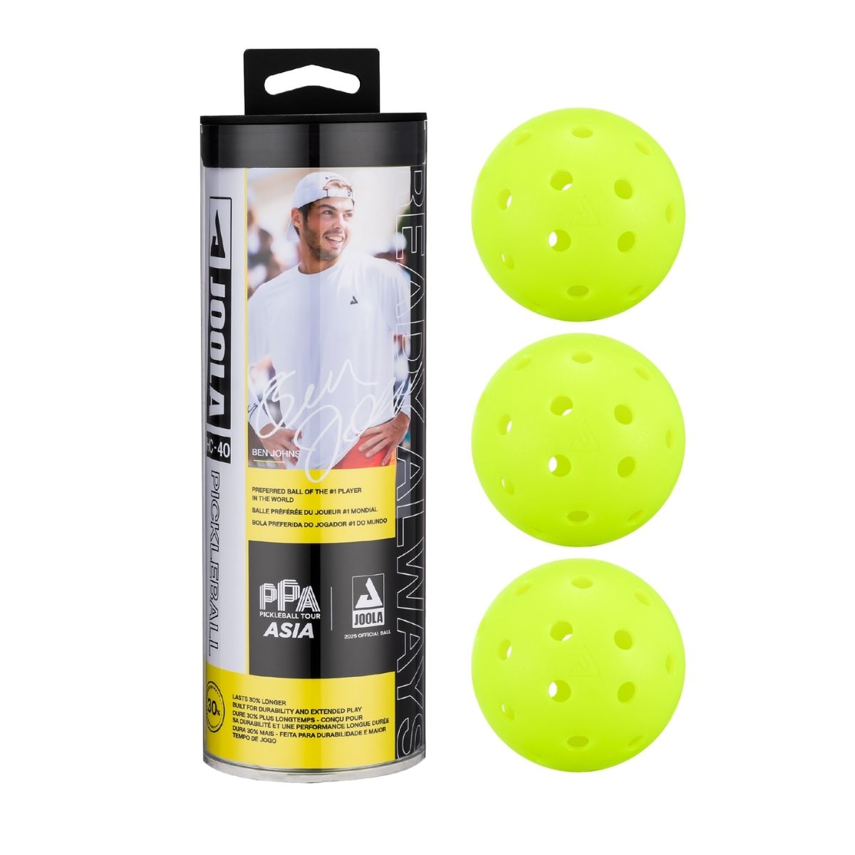 Kit Raquete de Pickleball JOOLA Perseus Astral + Bolas de Pickleball JOOLA HC-40 + Mochila JOOLA Everyday Sling Bag