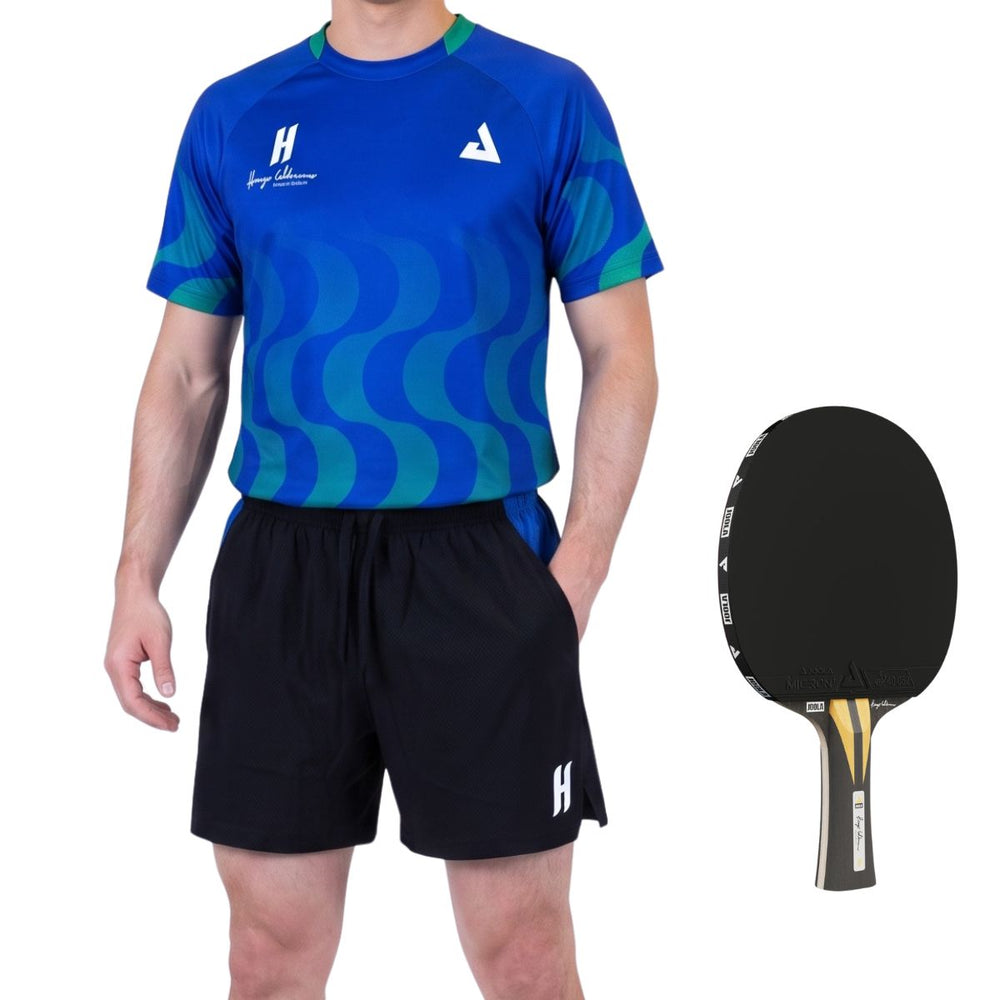 Kit Raquete + Camiseta + Shorts Hugo Calderano